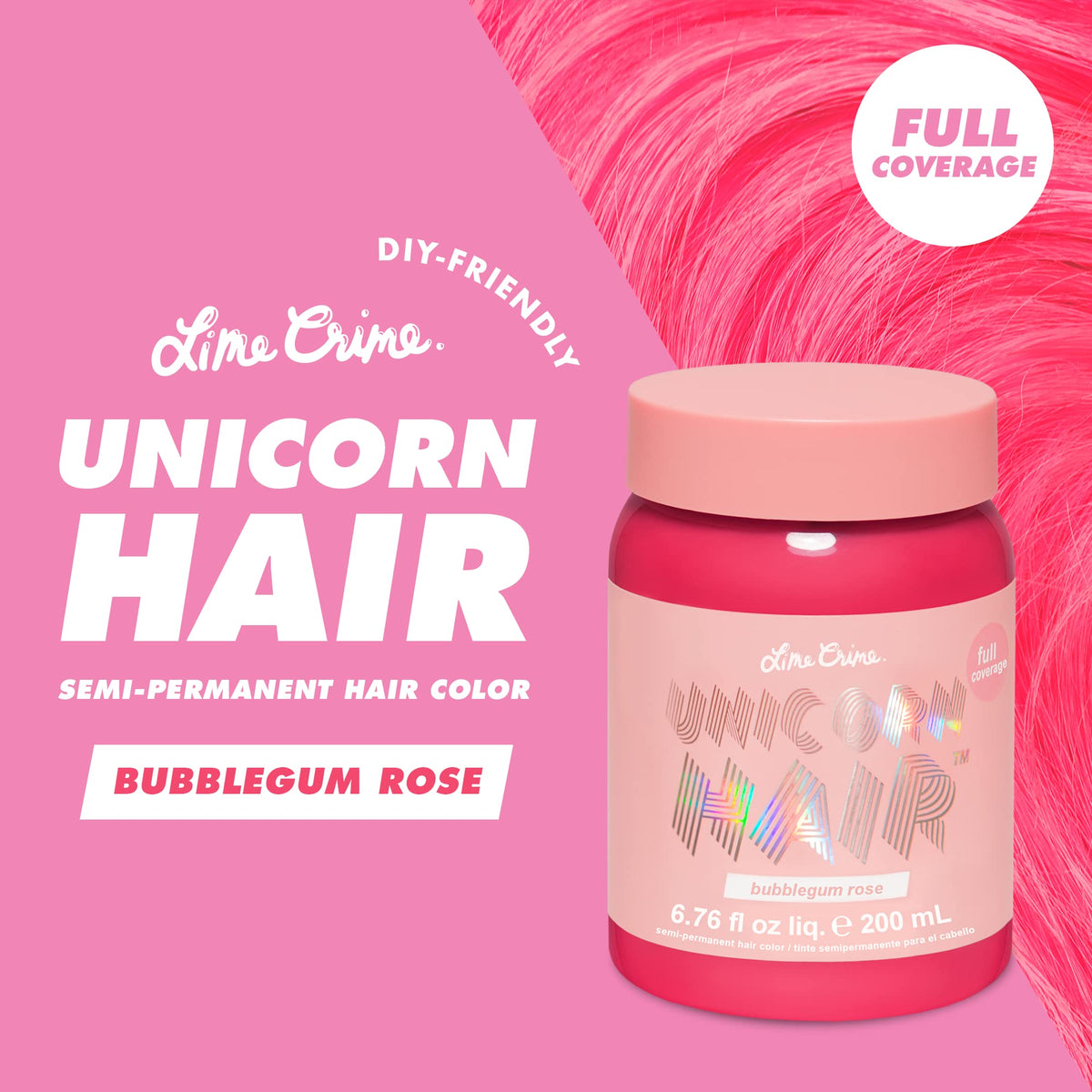 Lime Crime dye texture close-up, creamy formula that conditions hair
