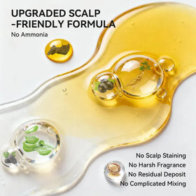 Limer applied to dry hair in hands showing beginner-friendly use