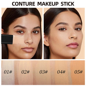 Lingyun application on cheek closeup blending coverage and natural matte benefit