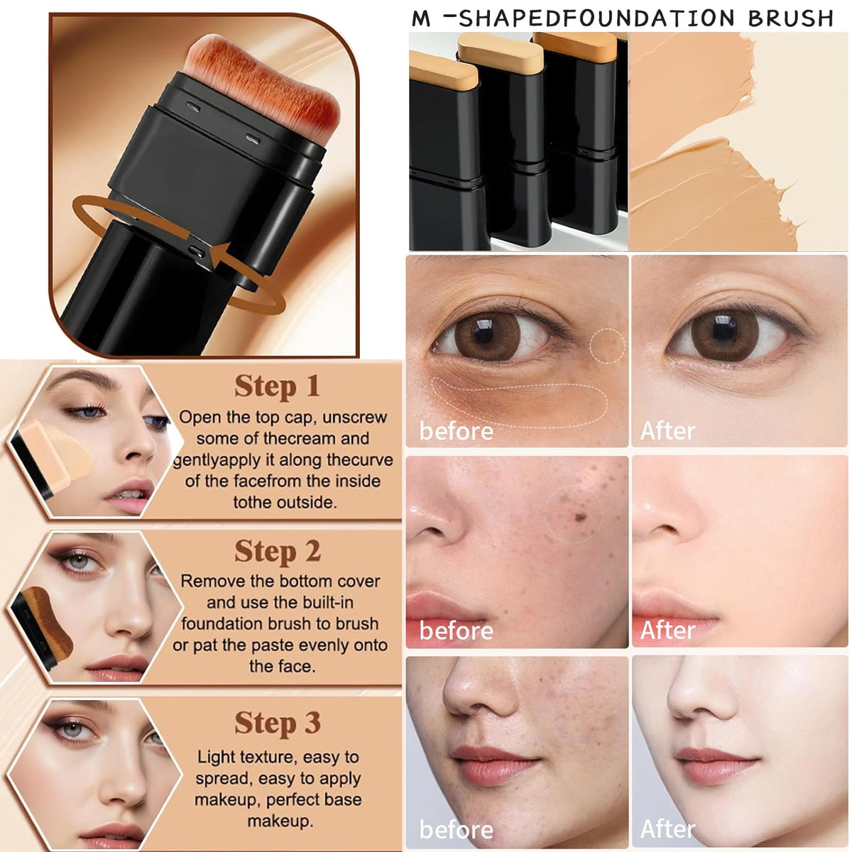 Lingyun creamy texture swipe closeup showing smooth finish and blendability benefit
