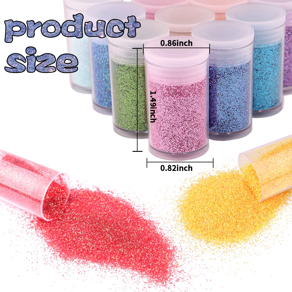 Linwulte glitter applied on nails demonstrating fine shimmer and precise nail-art definition