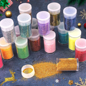Linwulte glitter mixed into epoxy on a tumbler showing glossy prismatic finish, durable visual impact