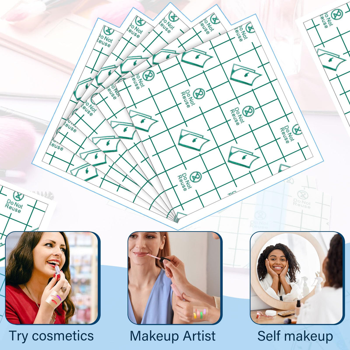 Linyuthia palettes on a makeup station illustrating professional backstage convenience