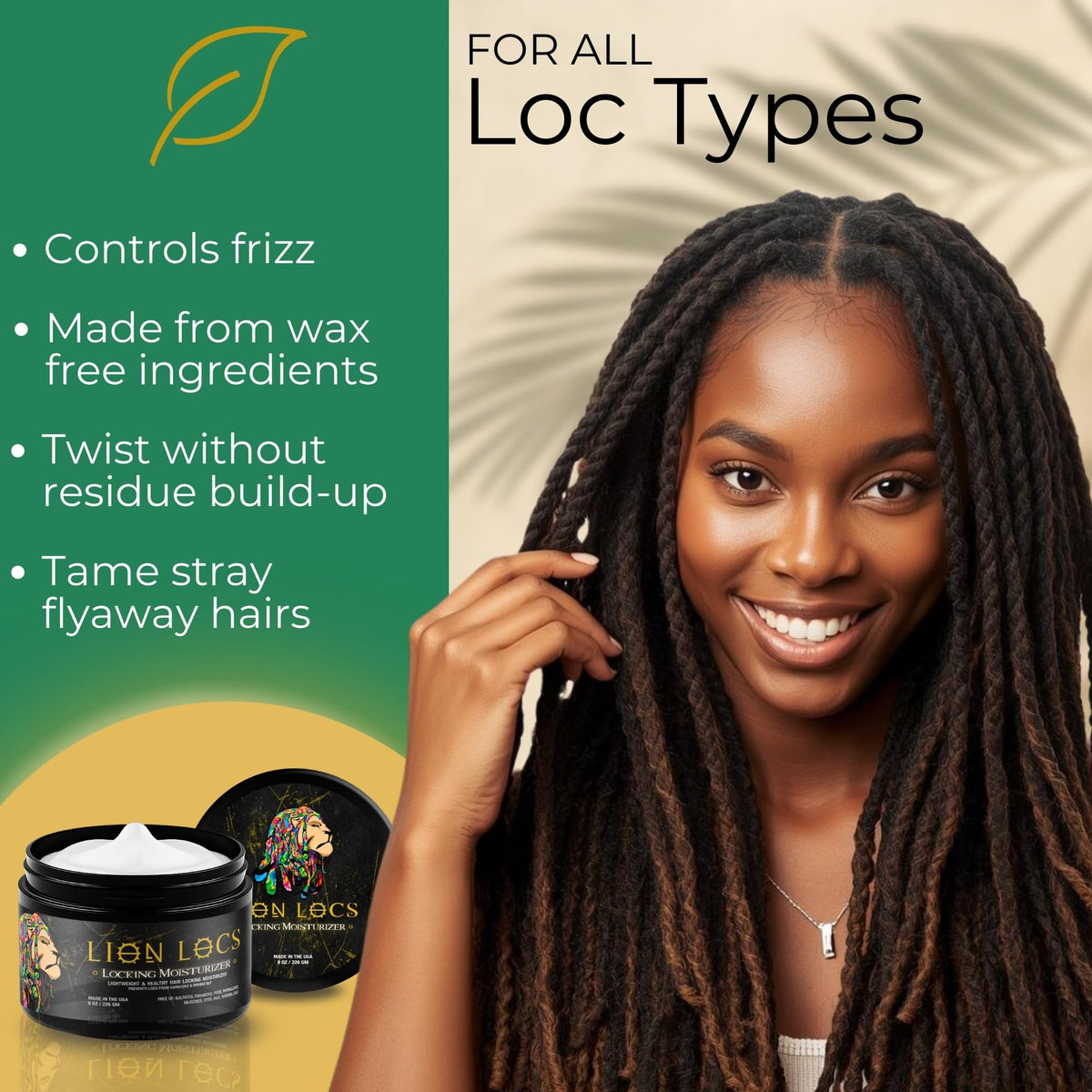 Lion Locs being applied to a retwist demonstrating defined hold
