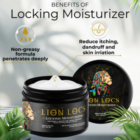 Lion Locs gel texture close-up highlighting smooth, non-sticky formula