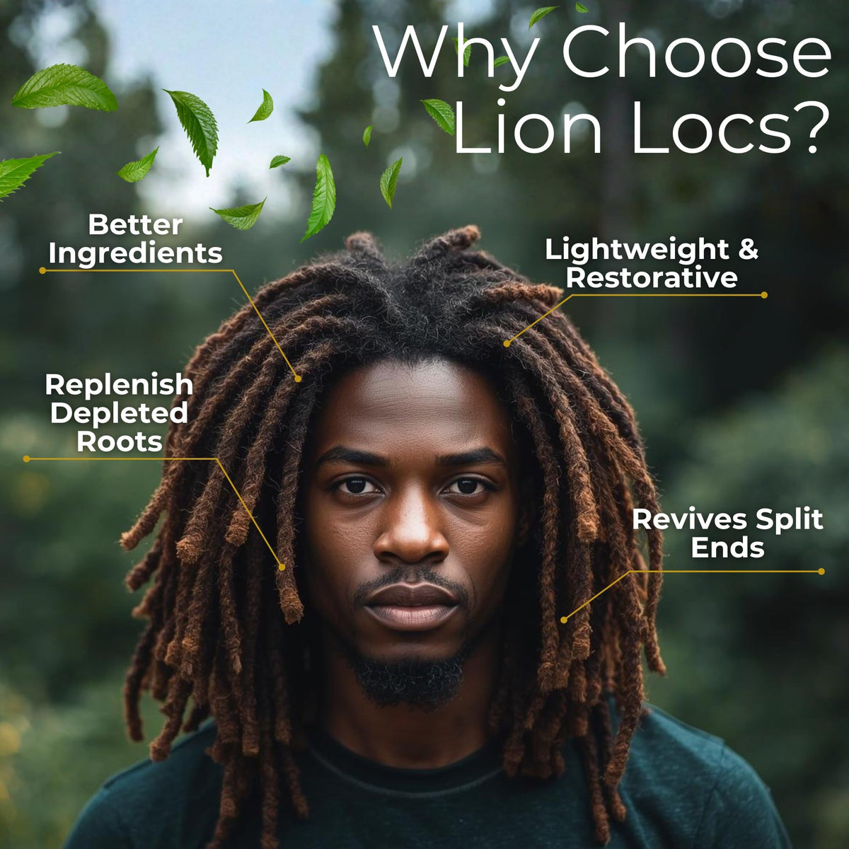 Lion Locs used in salon setting illustrating professional results