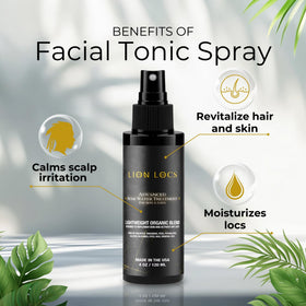 Lion Locs spray nozzle close-up demonstrating fine mist delivery