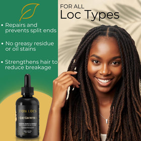 Lion Locs oil texture on hand demonstrating lightweight absorption benefit