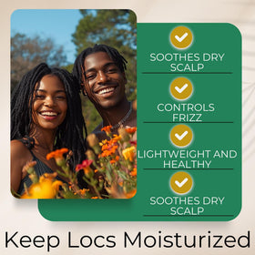 Lion Locs bottle in hand to show 4oz travel-friendly size