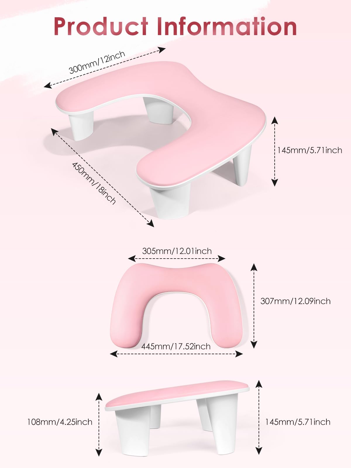 LIONVISON client resting hand on pillow demonstrating steady platform for precise nail work