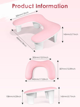 LIONVISON client resting hand on pillow demonstrating steady platform for precise nail work