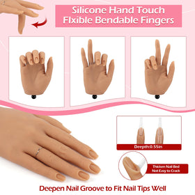 LIONVISON flexible fingers bent to demonstrate adjustable joint positioning benefit
