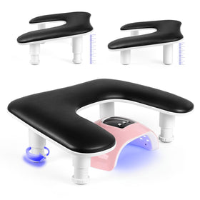 LIONVISON front view of adjustable U-shaped arm rest showing ergonomic cradle benefit