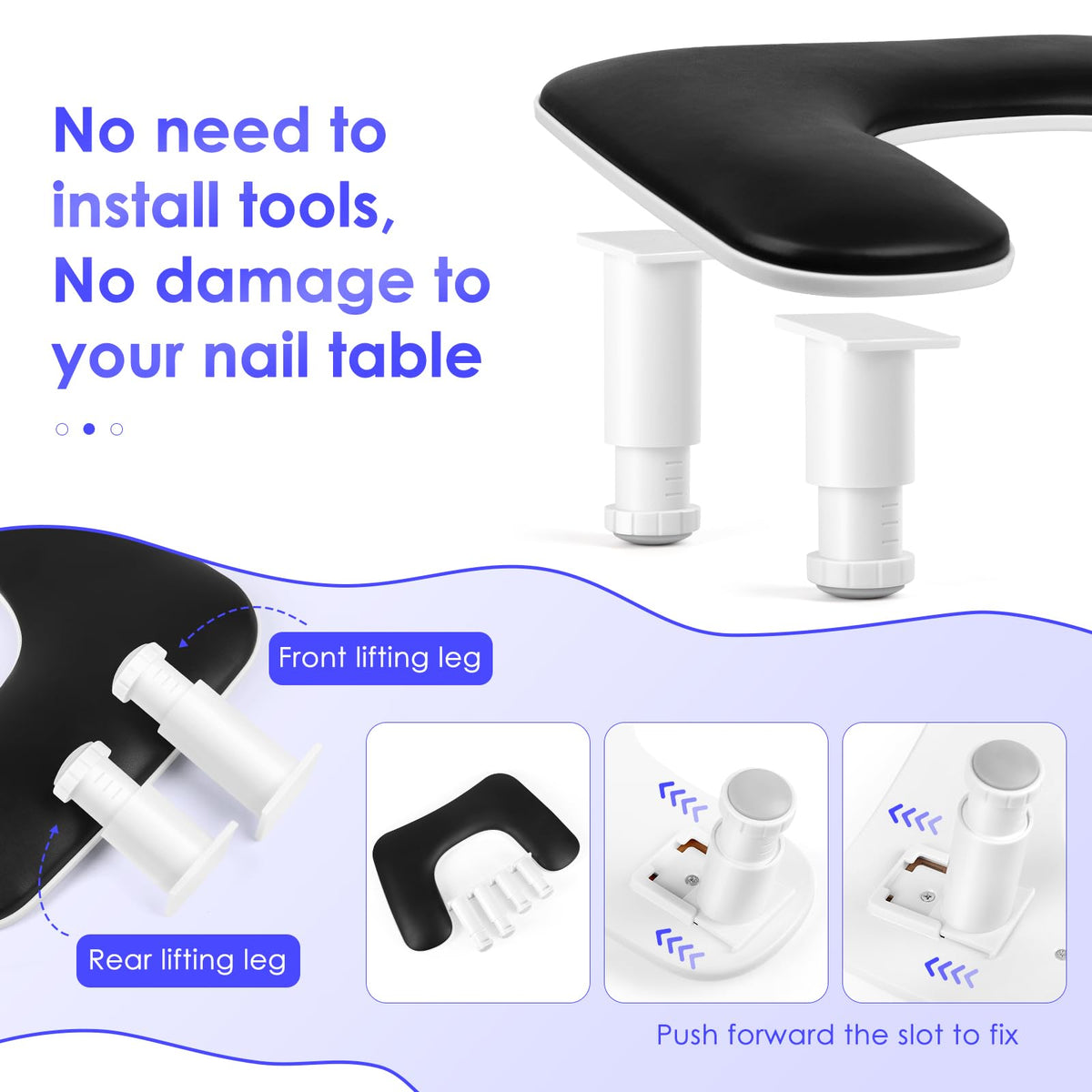 LIONVISON height adjustment mechanism demonstrating customizable ergonomic benefit