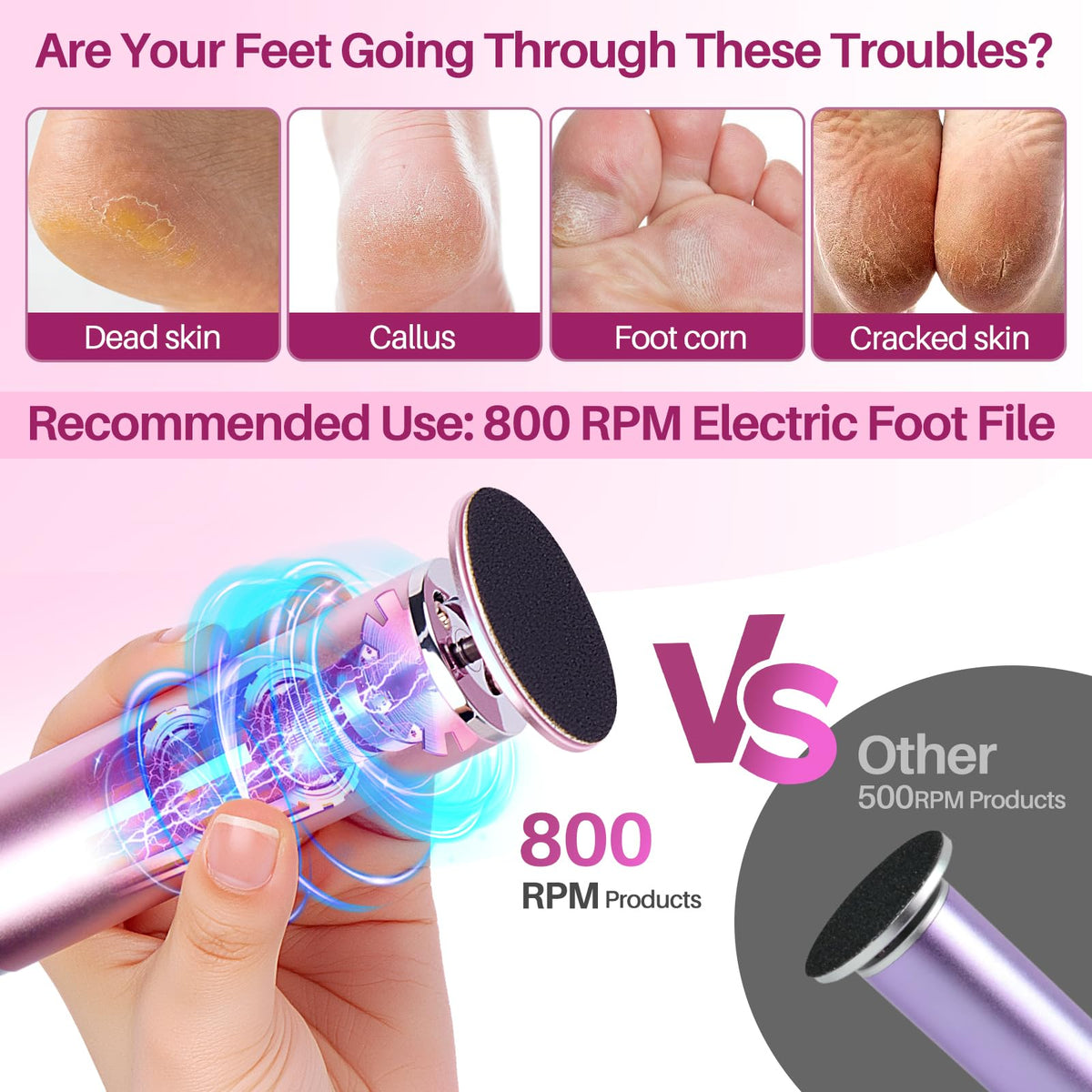 LIONVISON in use on heel demonstrating fast callus reduction benefit