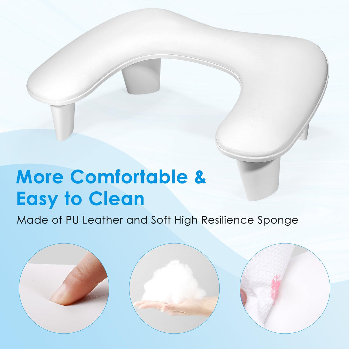 LIONVISON arm rest in salon use stabilizing client's hand during manicure
