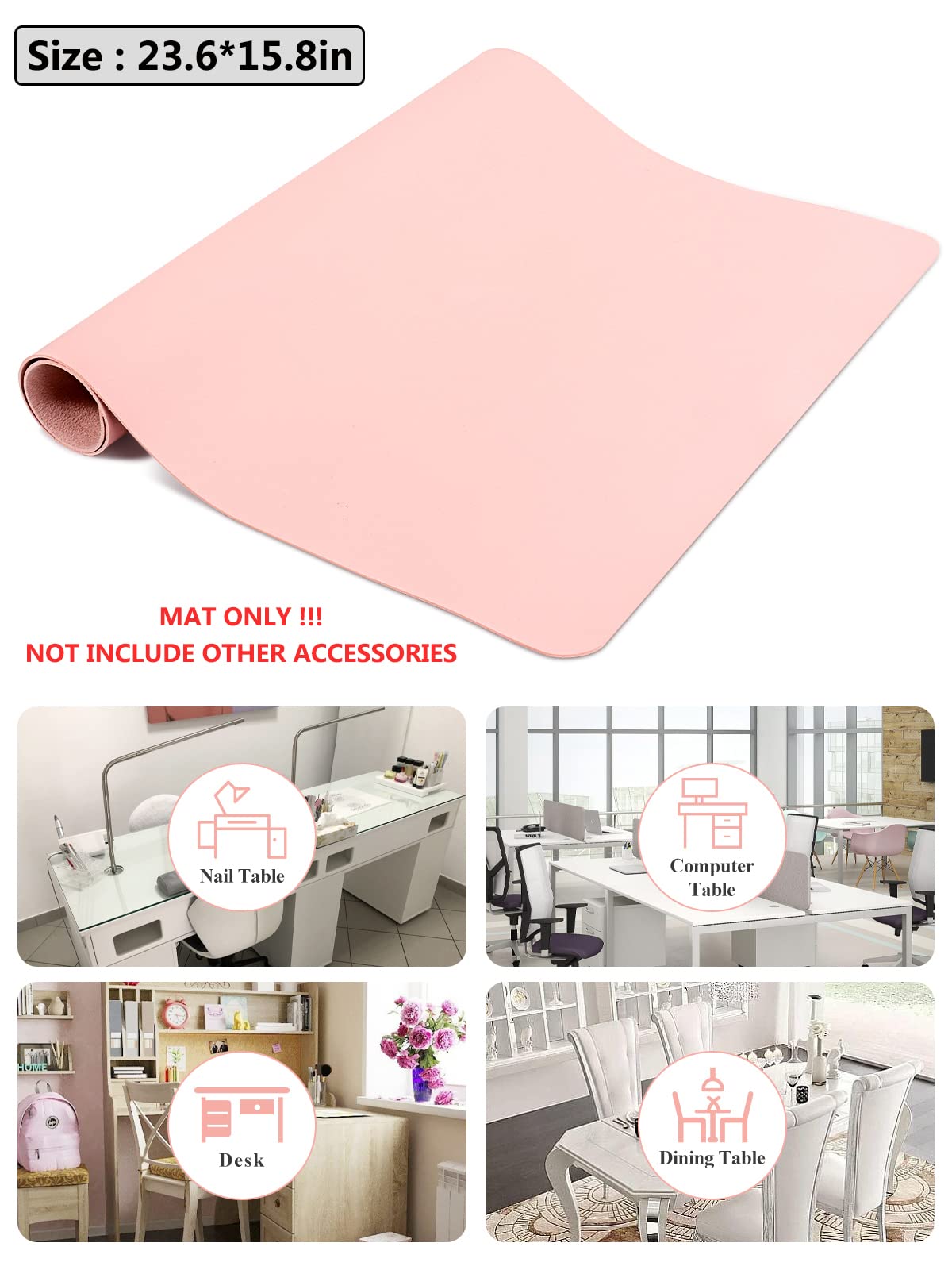 LIONVISON mat on vanity lifestyle scene protecting counter and cosmetics