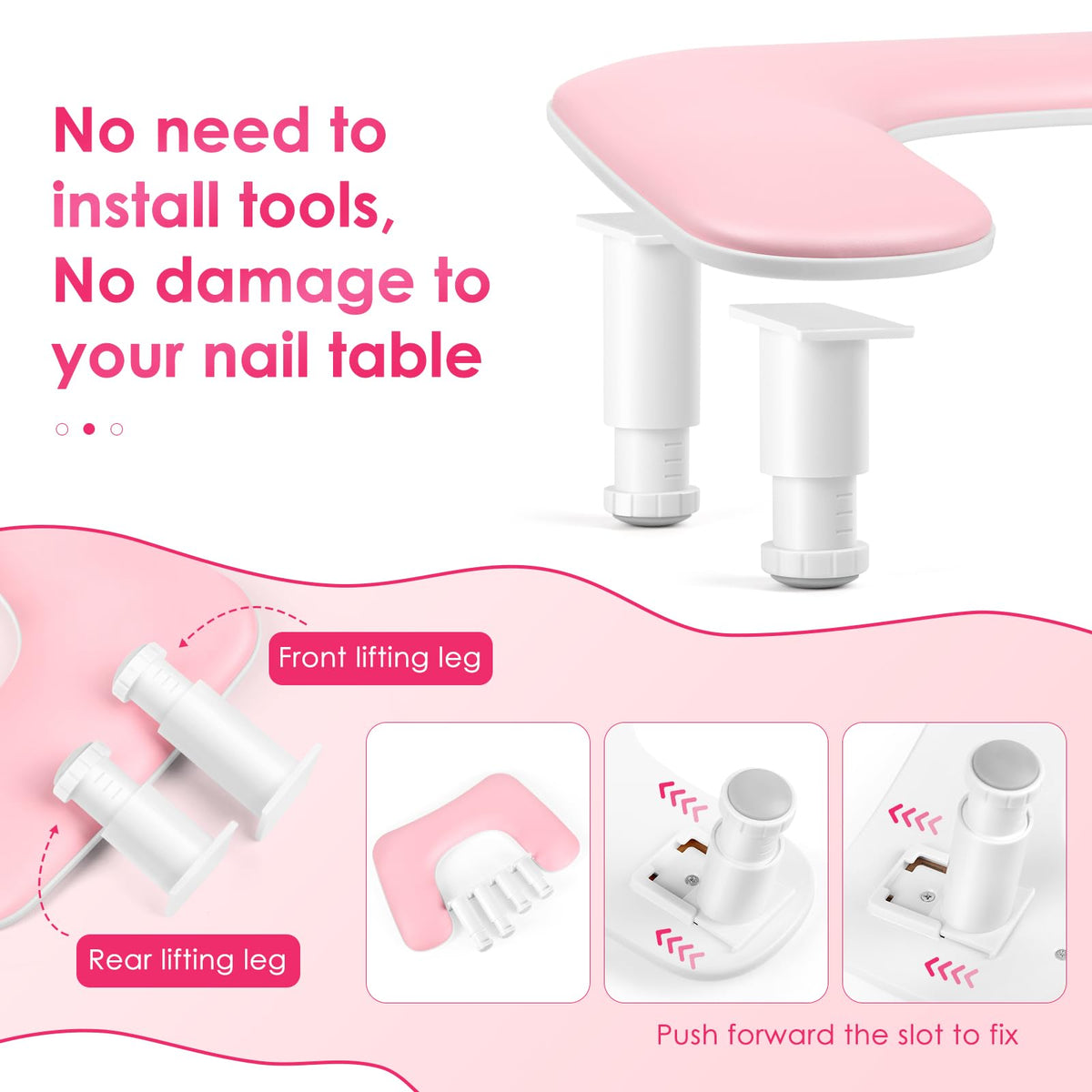 LIONVISON non-slip pad underside detail preventing table slips