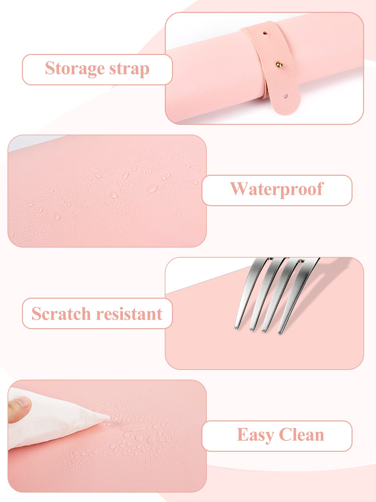 LIONVISON mat rolled with strap for compact storage and portability