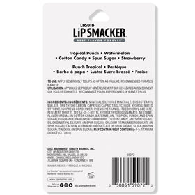 Lip Smacker gloss applied on hand demonstrating smooth, glossy result