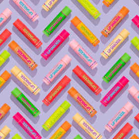 Lip Smacker tubes staged in party favor bag ready for events and giveaways