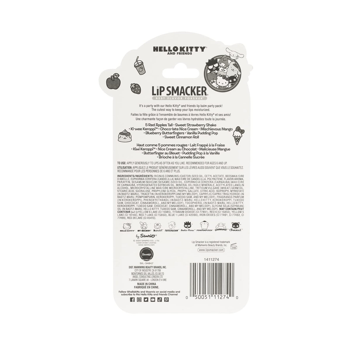 Lip Smacker balms inside a bag staged for travel showing on-the-go hydration