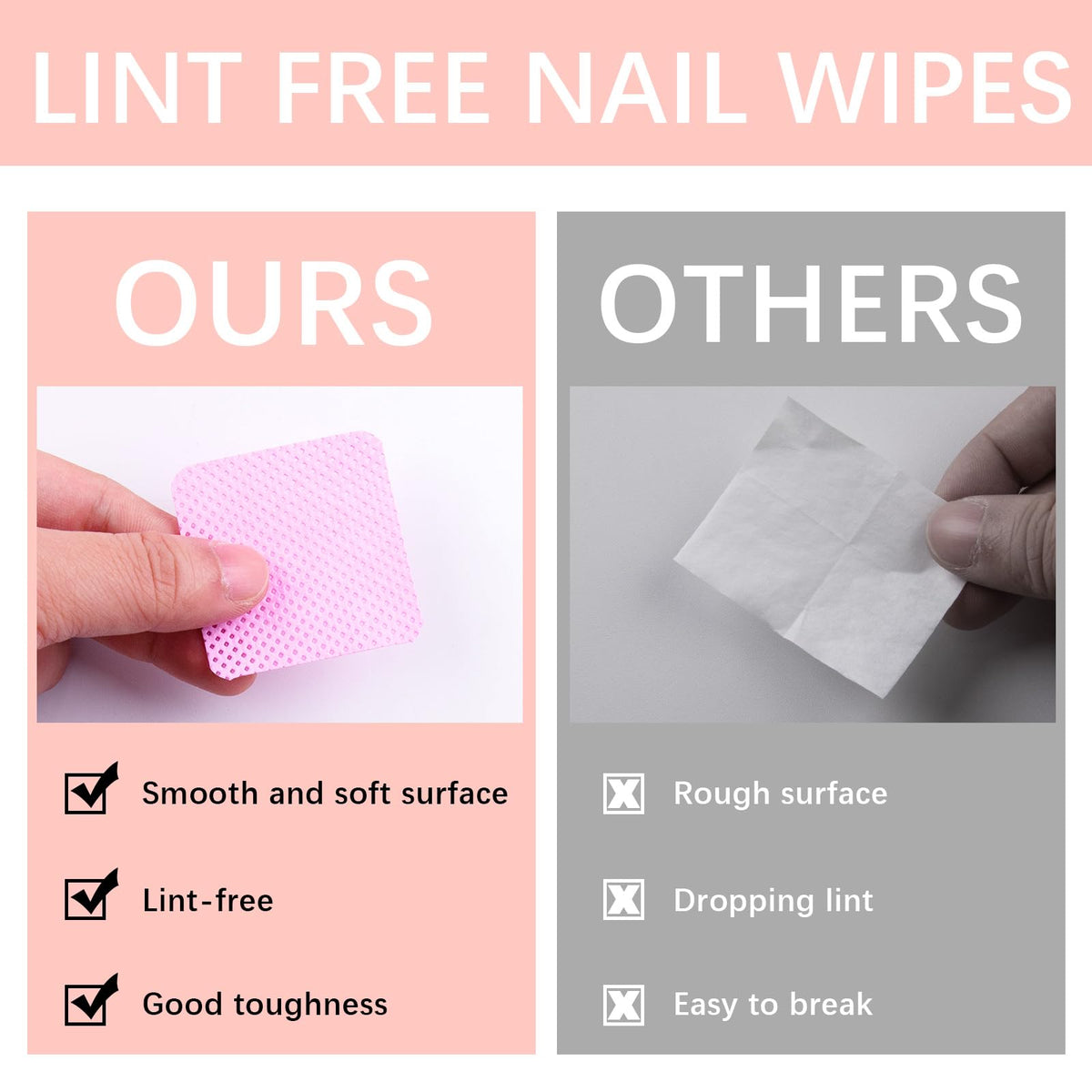 lipetol wipes beside acetone bottle illustrating efficient gel and polish removal