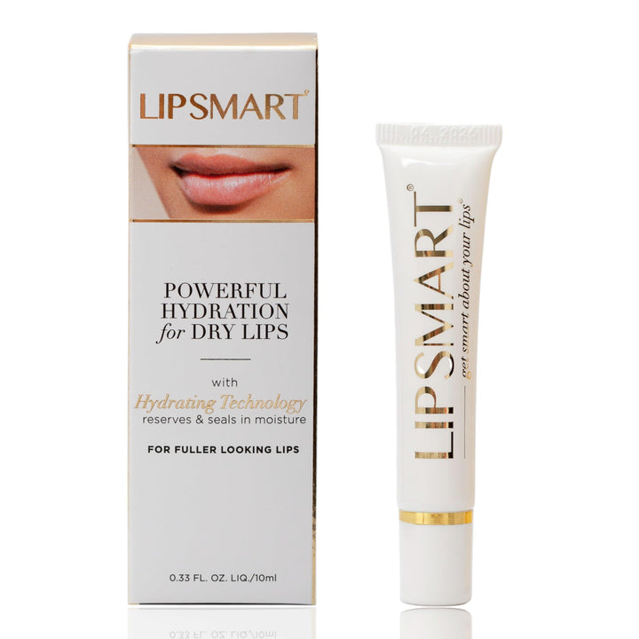 LipSmart front packaging showing product tube and logo for quick identification and trust