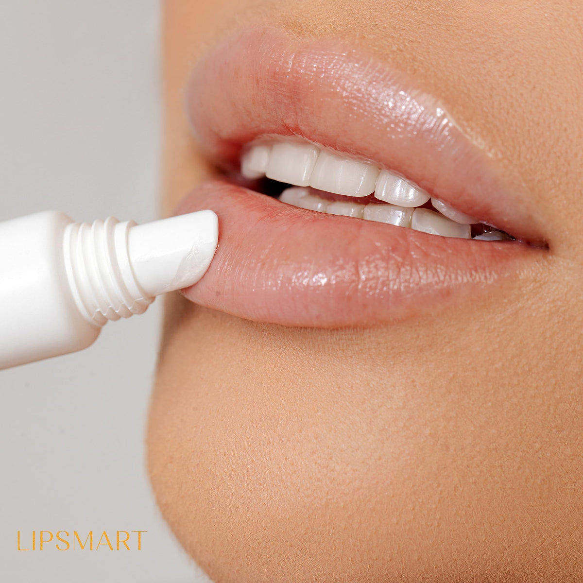 LipSmart applicator tip open demonstrating easy precise application and control