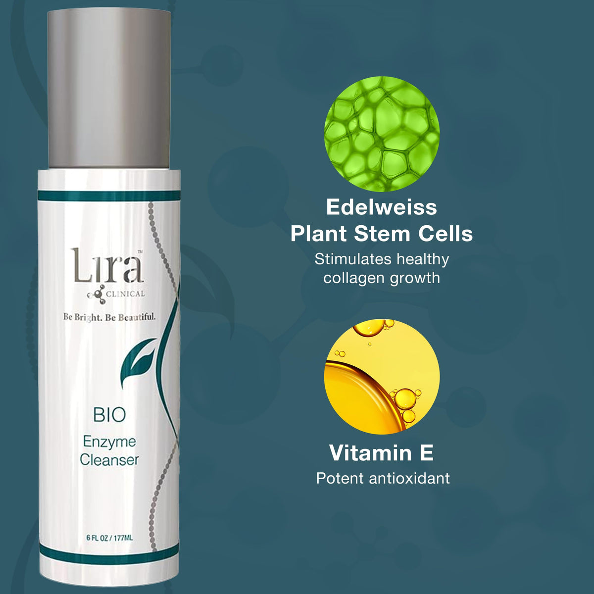 Lira Clinical bottle in hand showing scale and easy-to-hold design