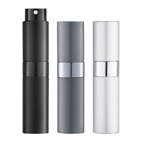 LISAPACK front packaging showing three 8ml atomizers and included tools for travel convenience