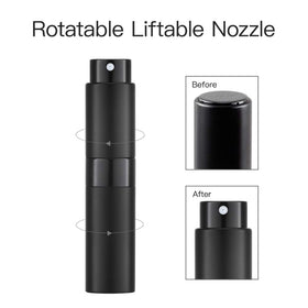 LISAPACK atomizer in hand showing scale and pocket-friendly portability