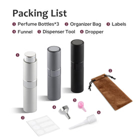 LISAPACK atomizer placed next to passport and suitcase evoking travel-ready convenience