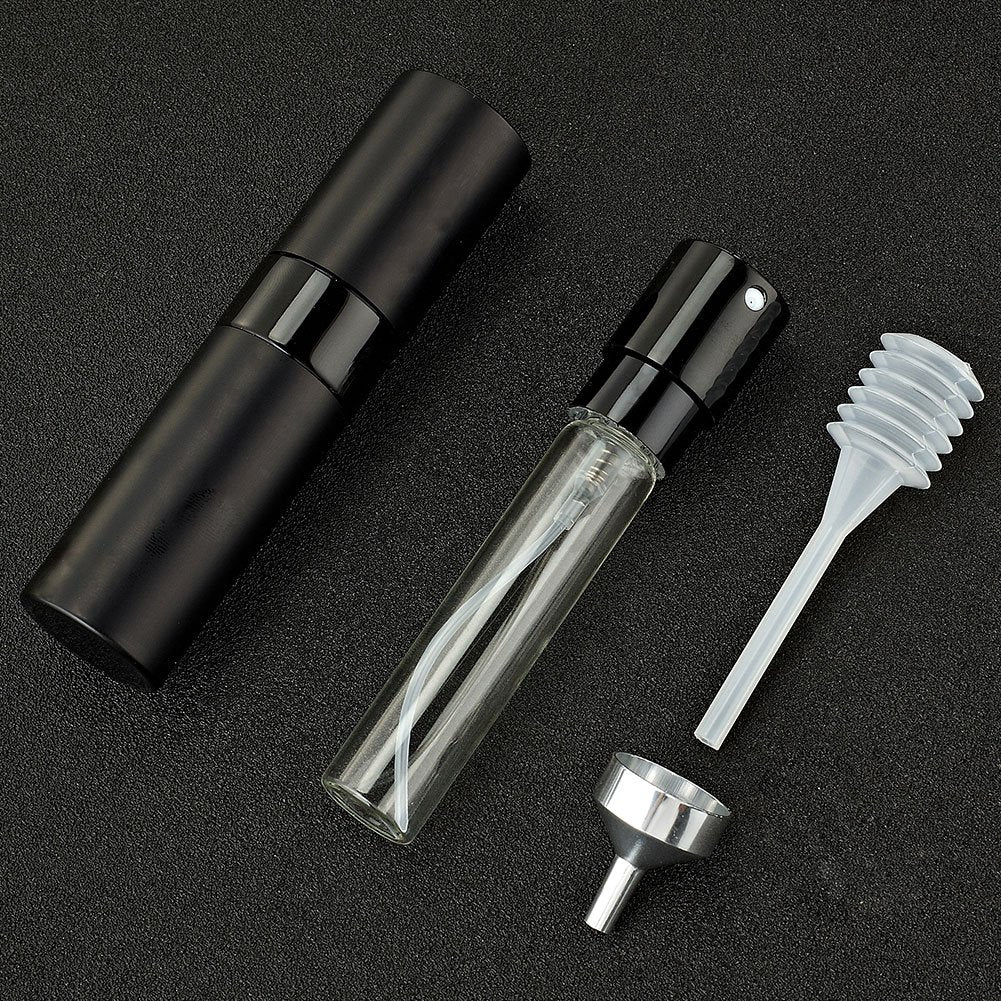 LISAPACK atomizer with open glass vial exposed for easy refill benefit