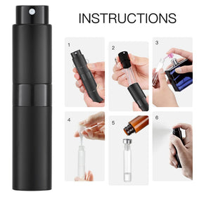 LISAPACK atomizer spraying fine mist demonstrating even fragrance distribution