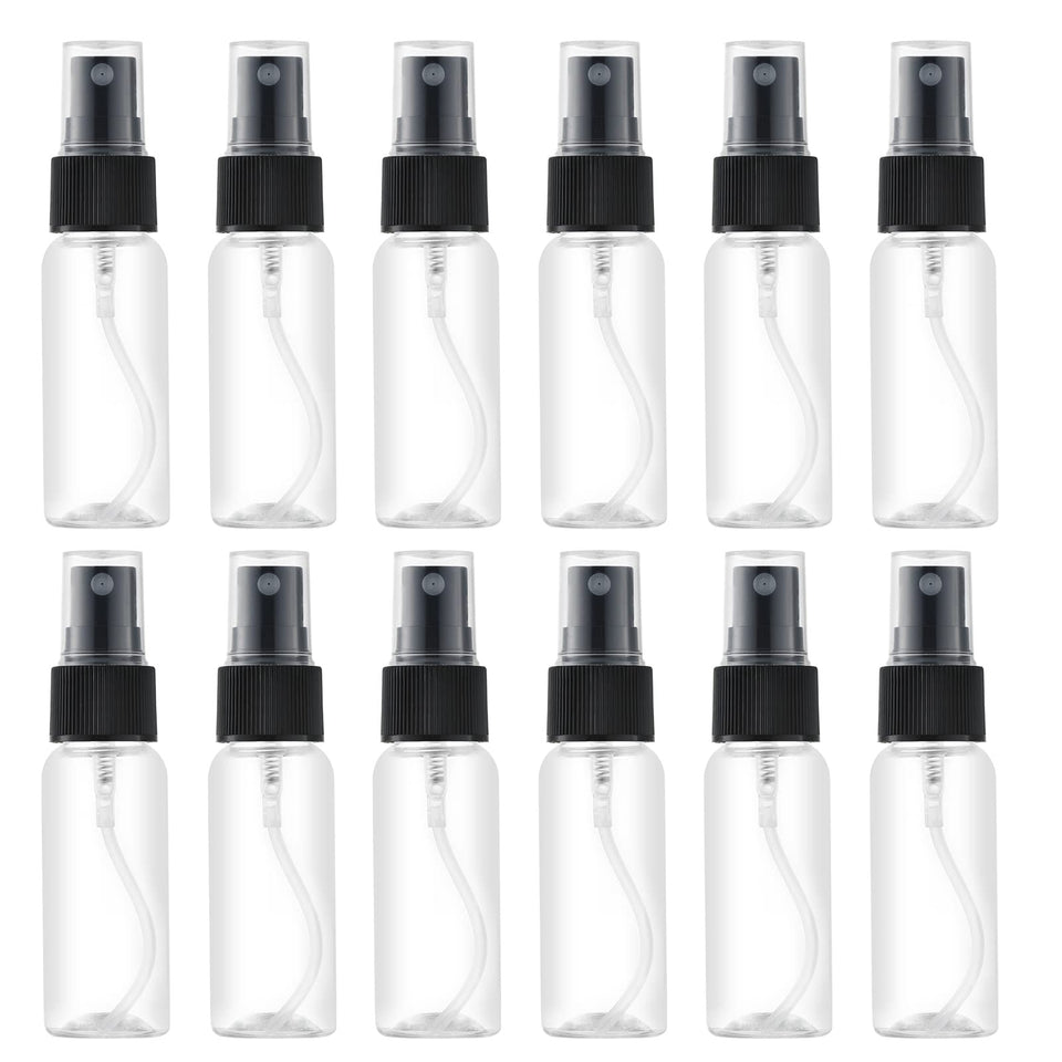 LISAPACK clear front view of 12-pack showing compact bottles and caps for travel convenience