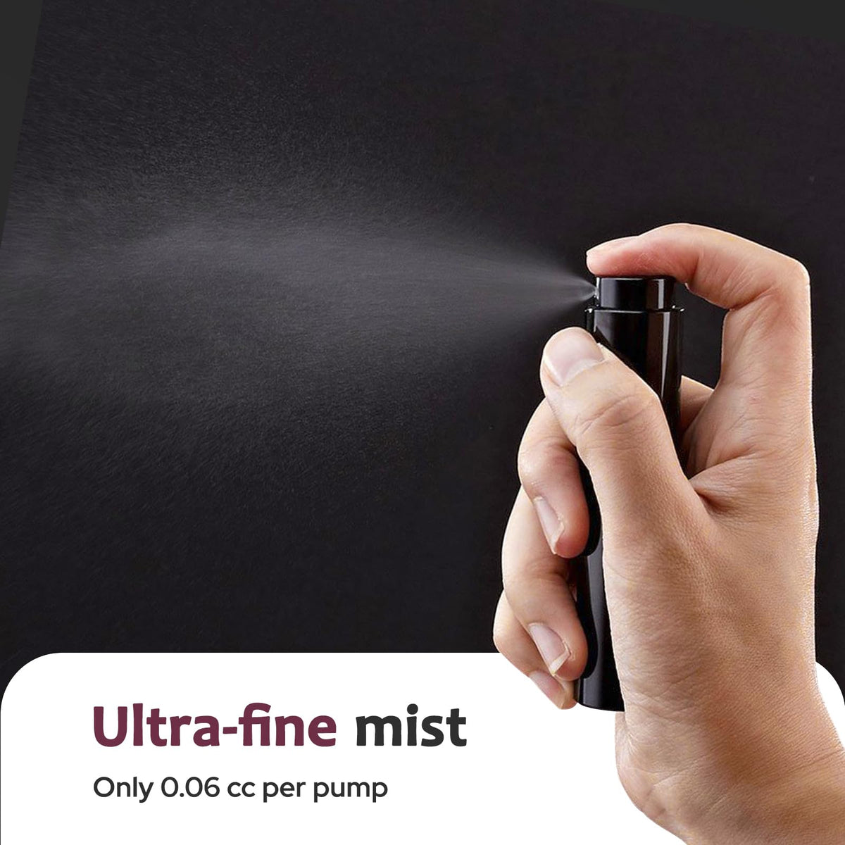 LISAPACK closed atomizer detail highlighting twist-lock nozzle for secure storage