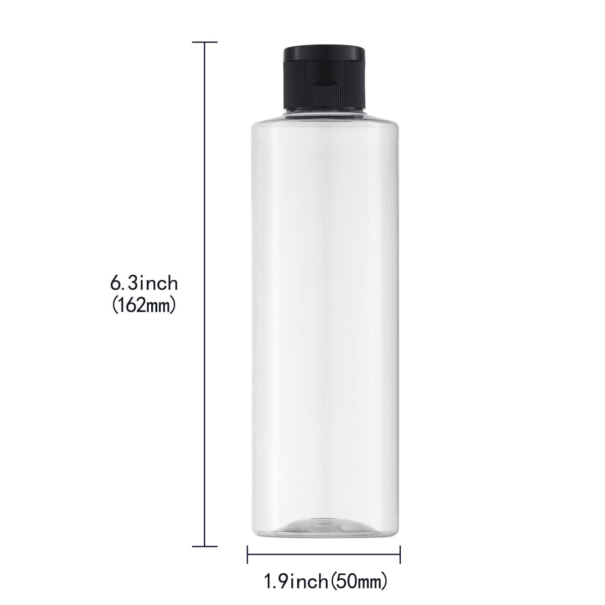 LISAPACK four bottles filled and labeled to show clear content visibility