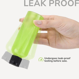 LISAPACK squeeze-wall detail highlighting flexible PET for easy dispensing