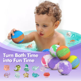 Lisotera bath bomb fizzing in tub producing bright colors and joyful bubbles