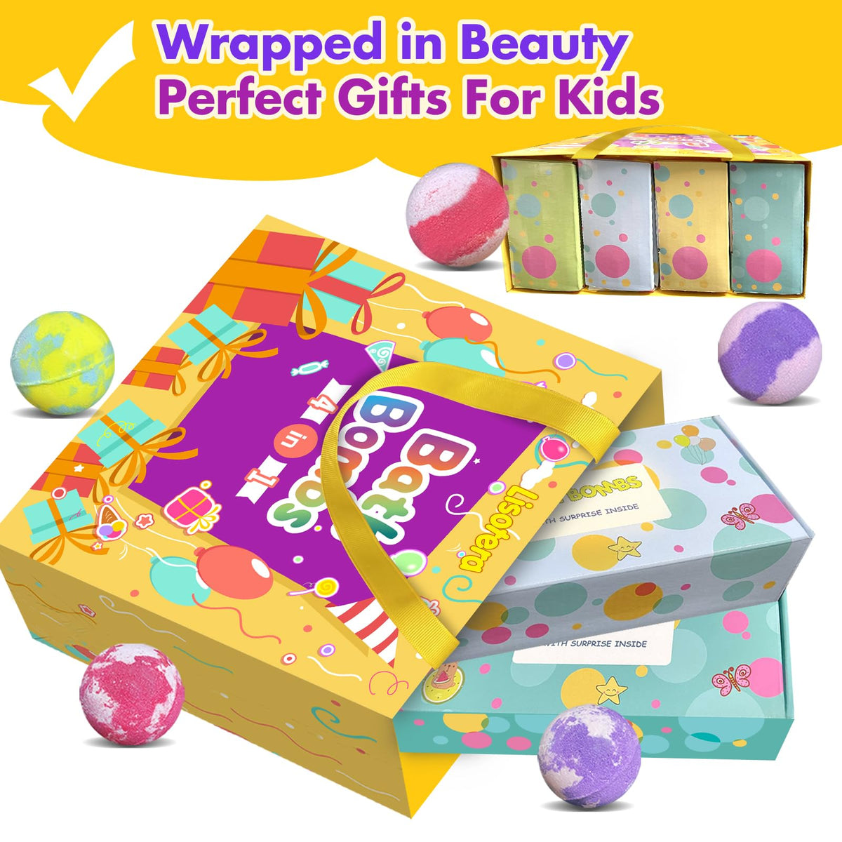 Lisotera child enjoying colorful bath, calming scent and engaging tub play
