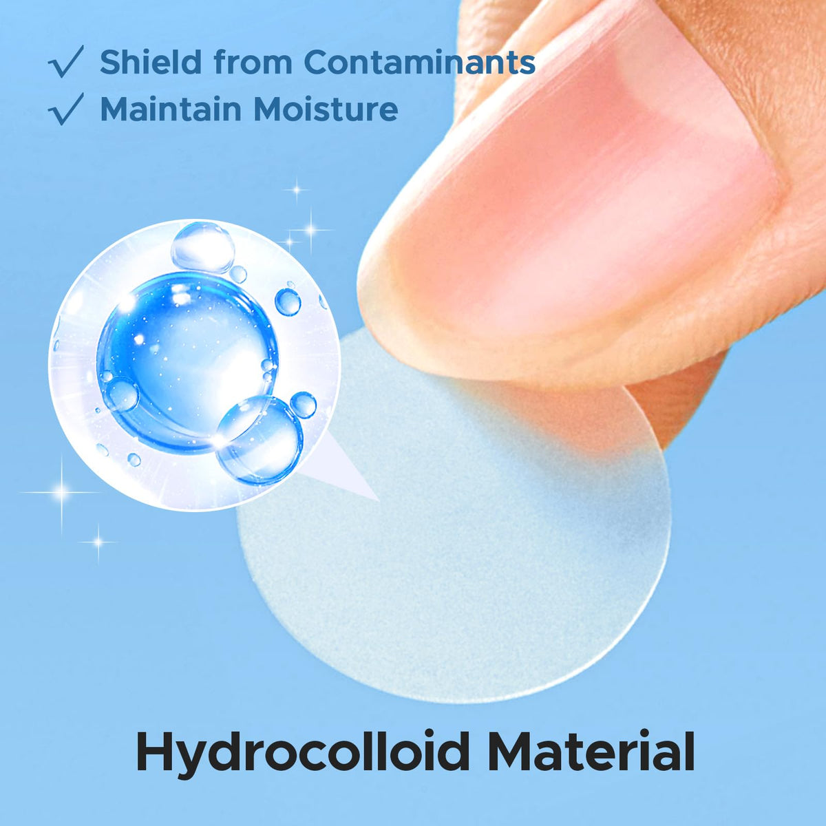 LitBear close-up of hydrocolloid texture showing strong absorption benefit
