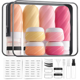 LitBear front-packed kit showing all 23 pieces for organized travel