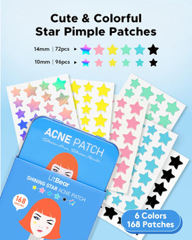 LitBear open case displaying organized sheets of 168 star dots, convenient storage