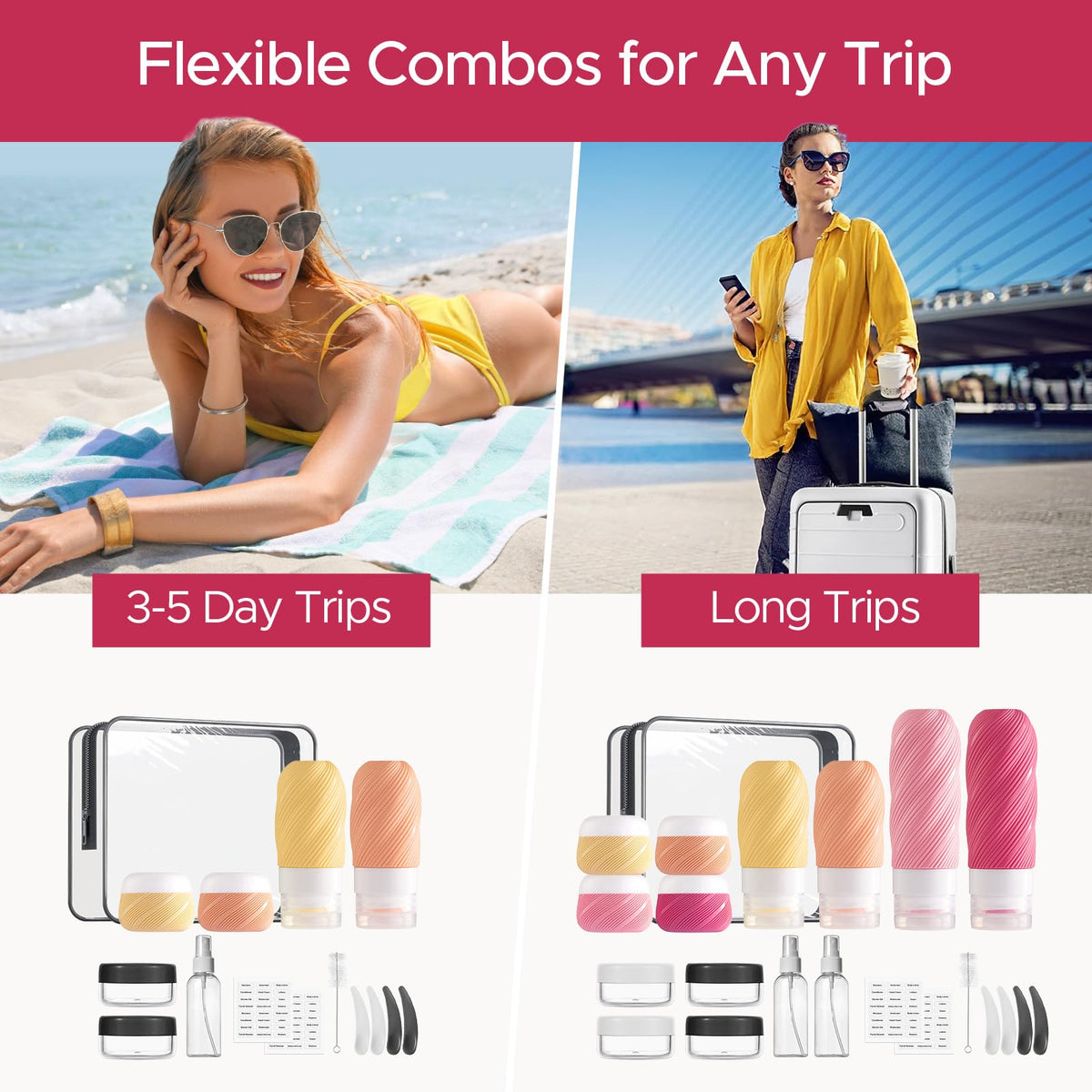 LitBear kit inside carry-on showing compact size and space-saving benefit