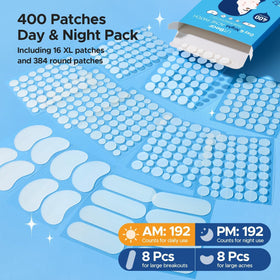 LitBear patches applied to blemish on chin, stops picking and protects area benefit