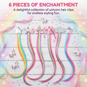 Little World hair clips styled at a birthday party adding festive colorful flair