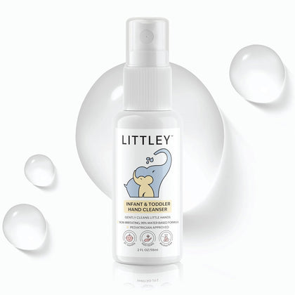 LITTLEY front packaging showing compact 2 oz bottle and benefits