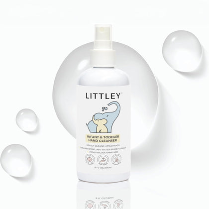 LITTLEY front packaging view showing travel-ready 8 oz bottle and benefits