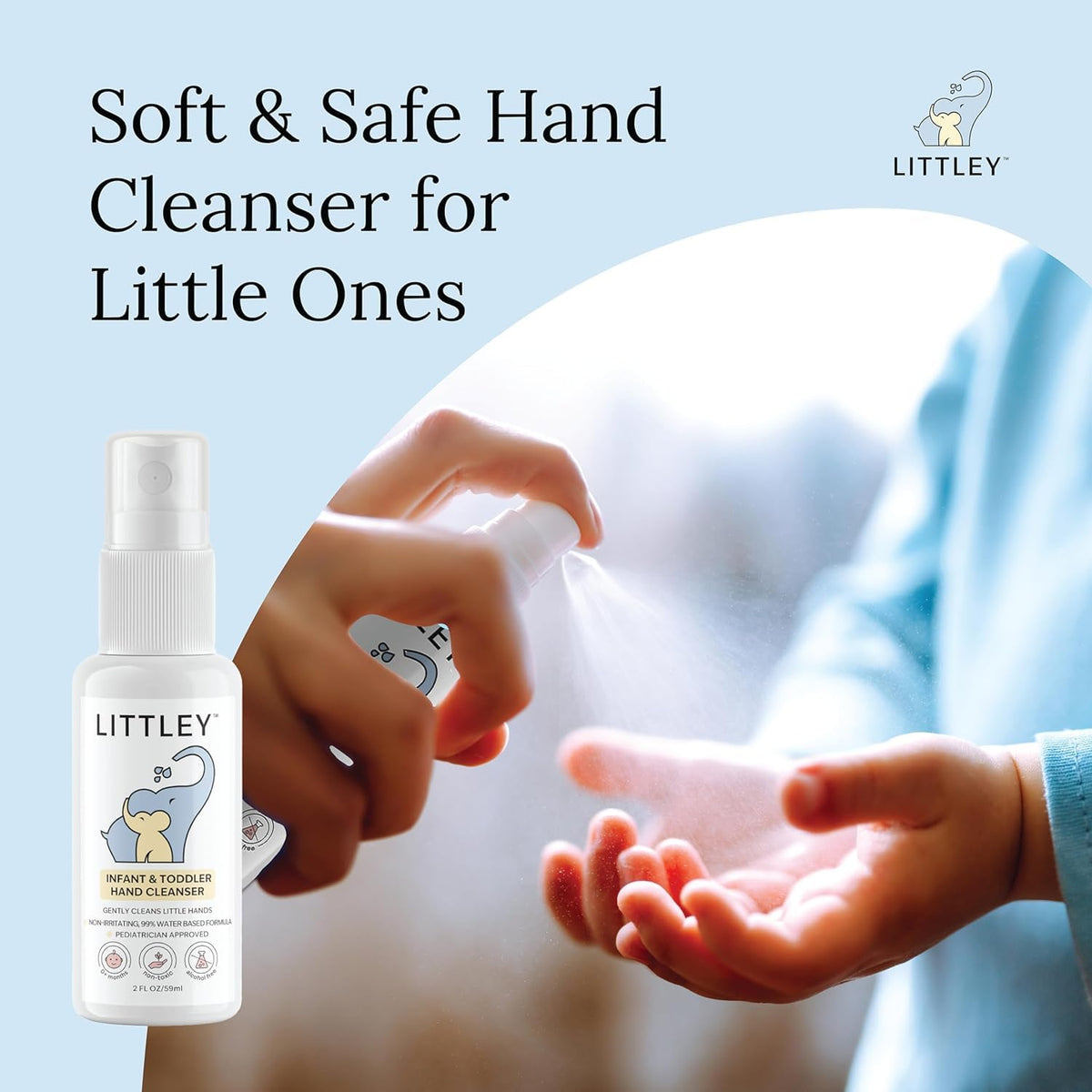 LITTLEY spray nozzle close-up for easy one-handed application